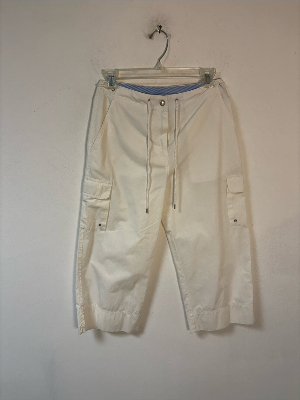 Lauren Ralph Lauren Womens Active White Cargo Capri Pants 4P NWT